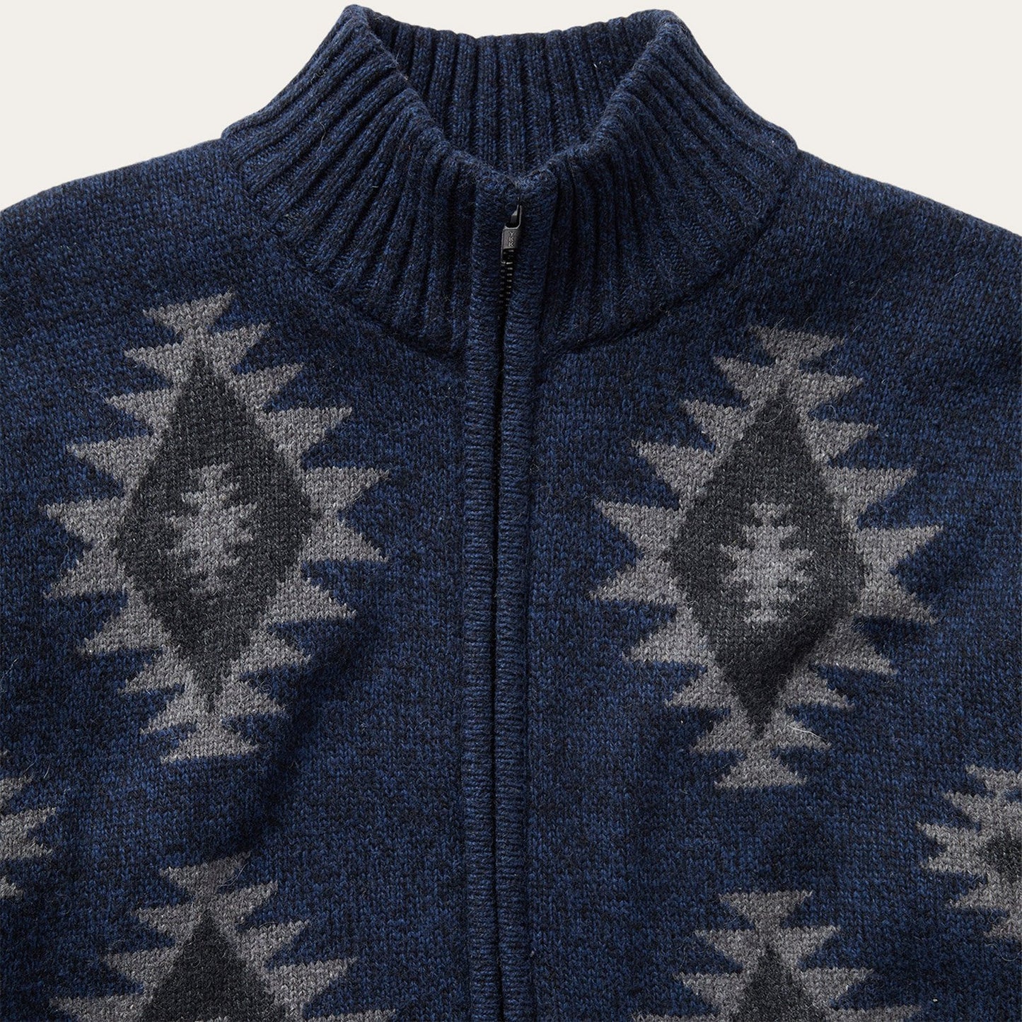 Navy Aztec Cardigan Mens