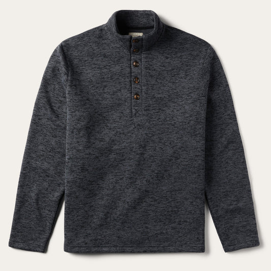 Grey Bonded Knit Sweater Mens