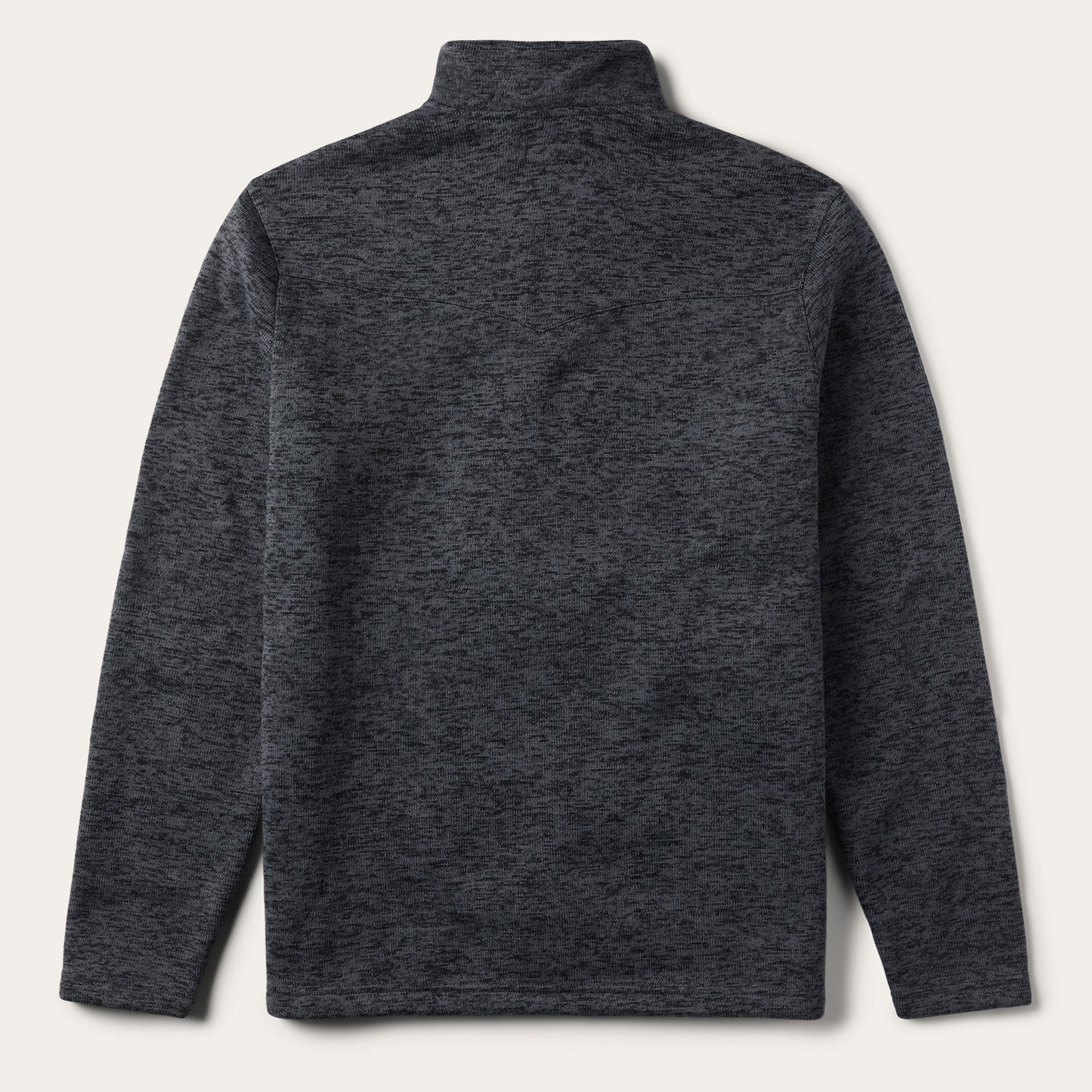Grey Bonded Knit Sweater Mens