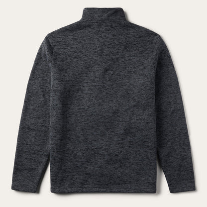 Grey Bonded Knit Sweater Mens