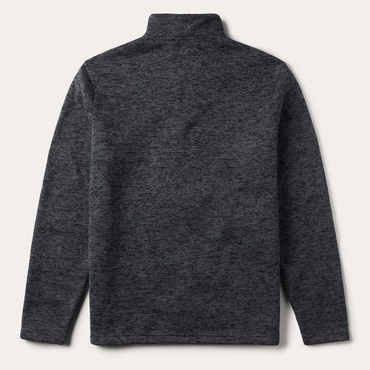 Grey Bonded Knit Sweater Mens