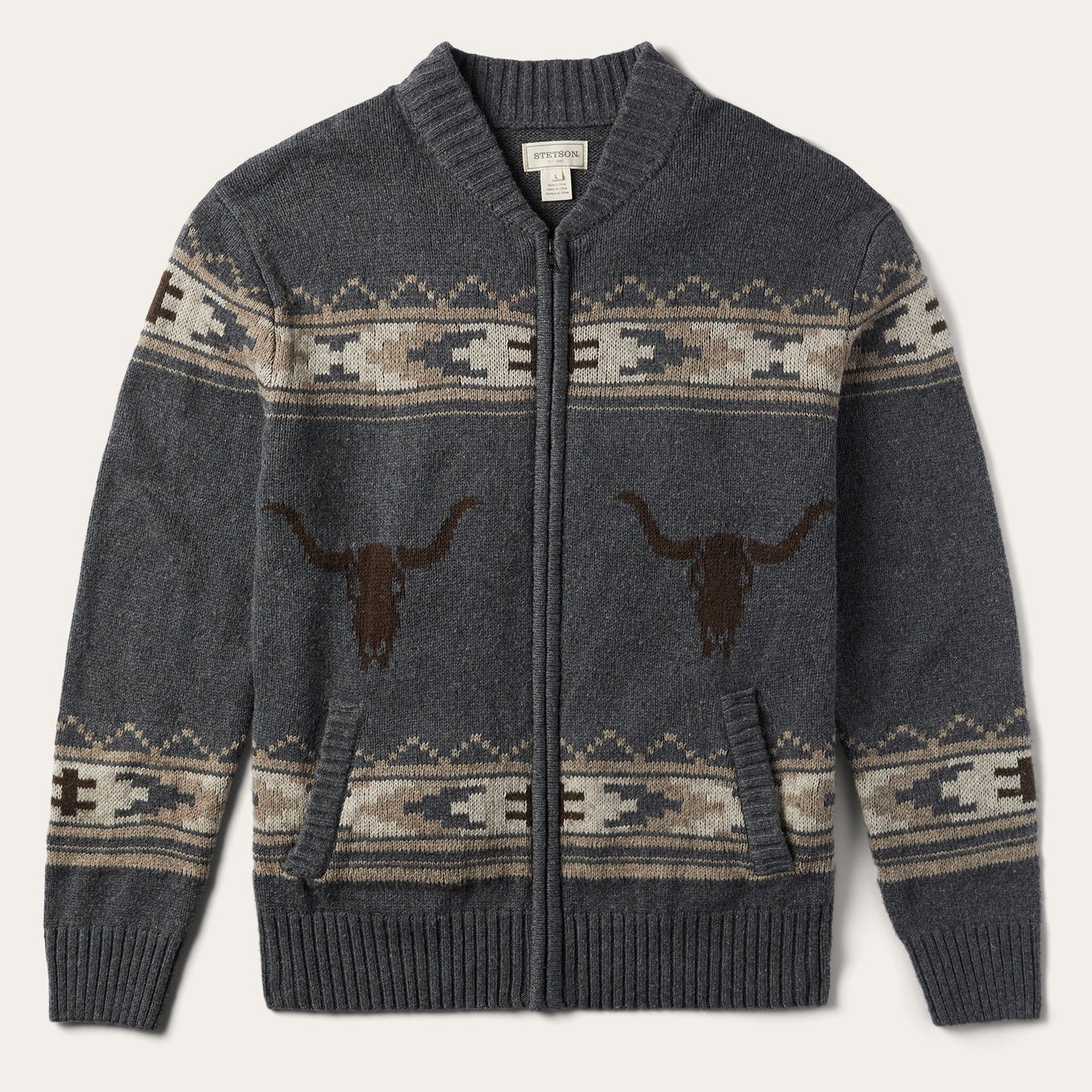 Longhorn Cardigan Mens