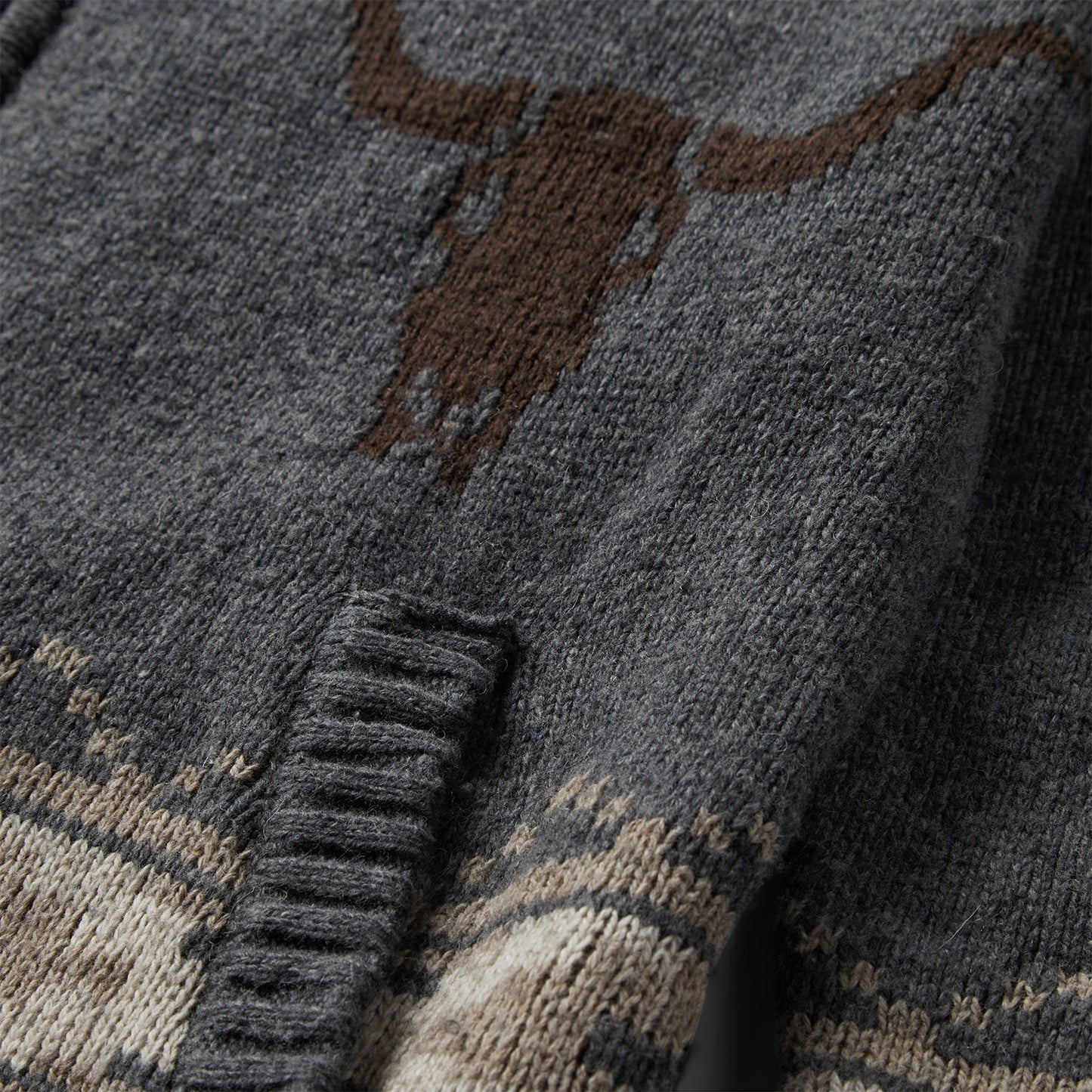 Longhorn Cardigan Mens