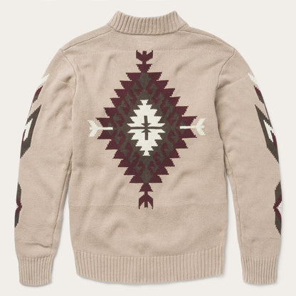 Brown Aztec Cardigan Mens
