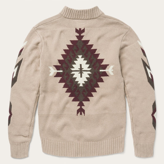 Brown Aztec Cardigan Mens