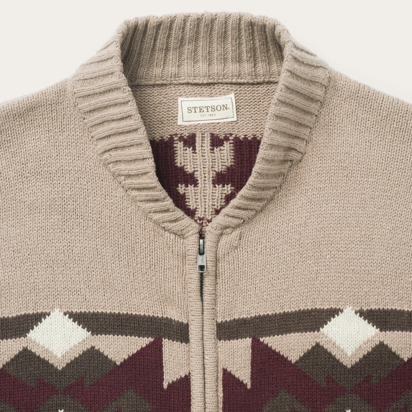 Brown Aztec Cardigan Mens