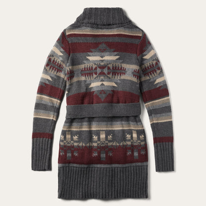 Aztec Belted Cardigan Women