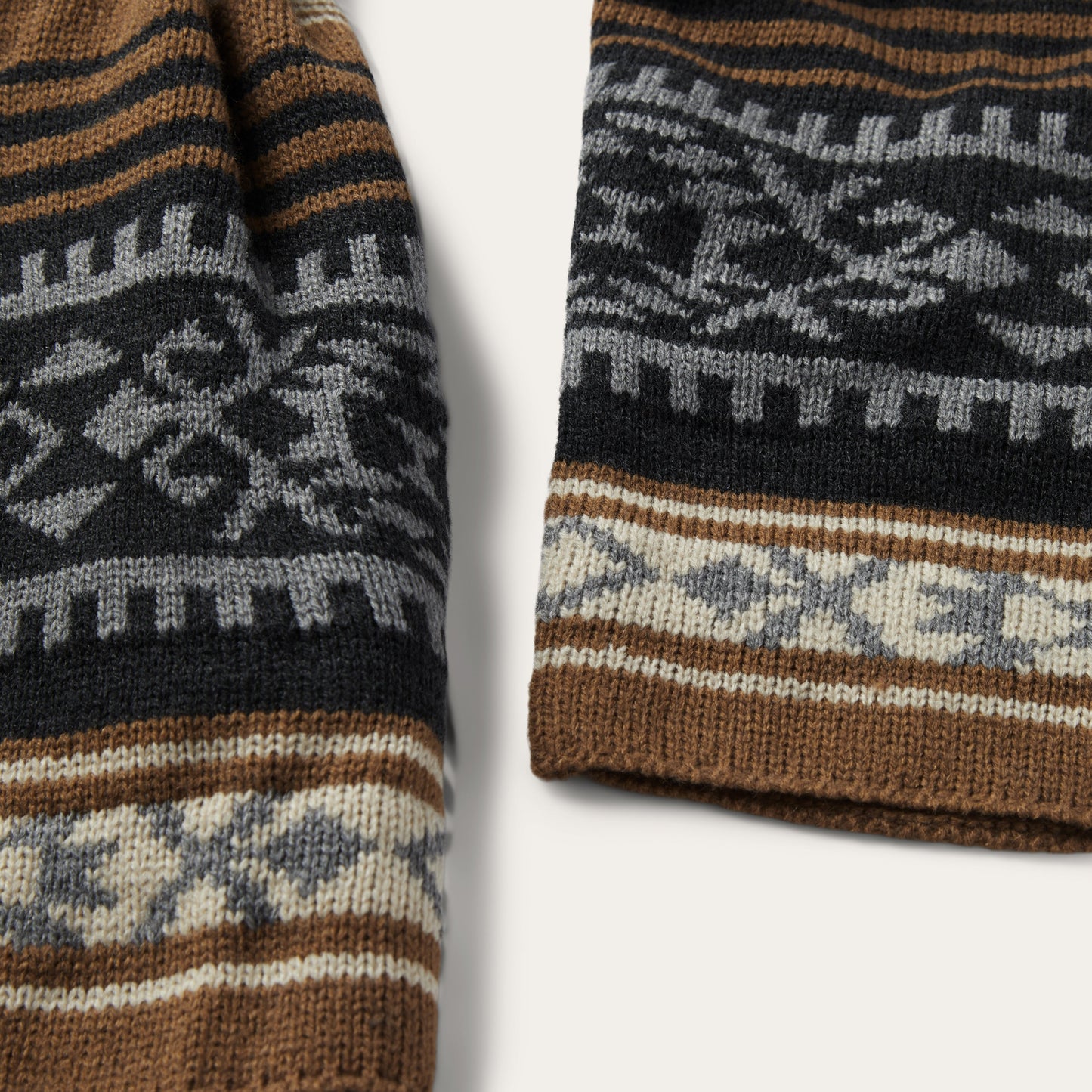 Brown Serape Belted Cardigan Women