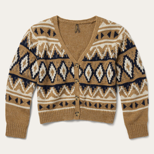 Gold Aztec Cardigan Women