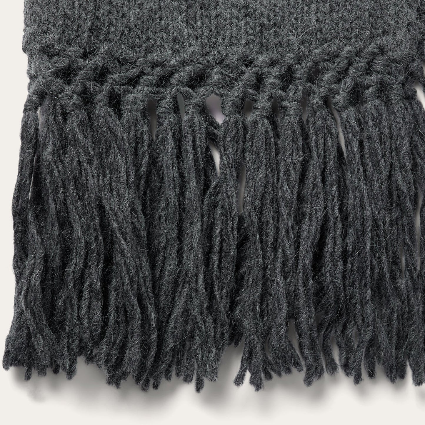 Charcoal Fringed Cardigan Women