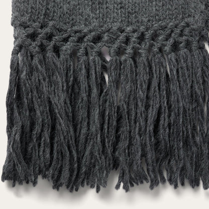 Charcoal Fringed Cardigan Women