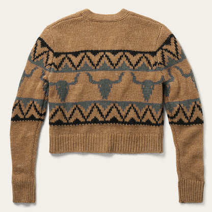 Steer Head Cropped Cardigan Women
