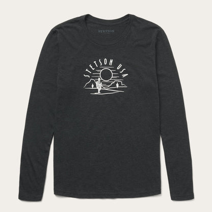 Cactus And Sunset Graphic Tee Women