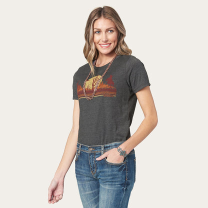 Riding Into The Sunset Graphic Tee Women