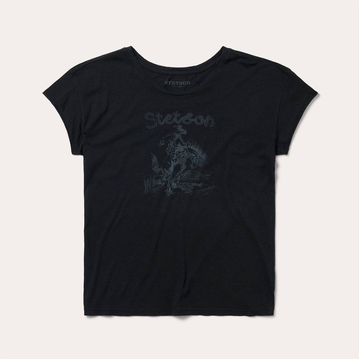 Bucking Cowboy Graphic Tee Women
