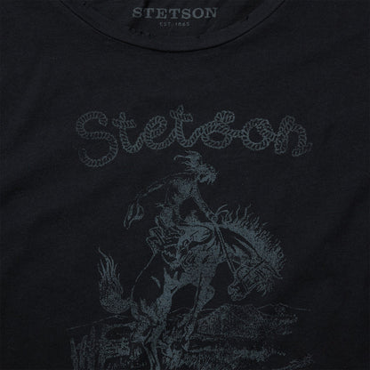 Bucking Cowboy Graphic Tee Women