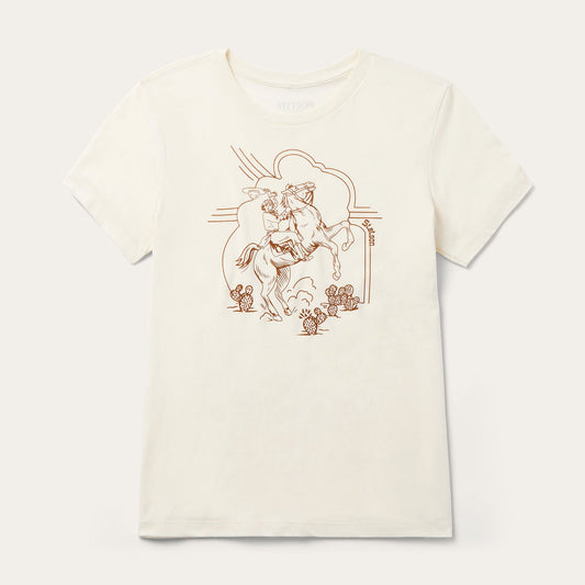 Rearing Cowgirl Graphic Tee Women