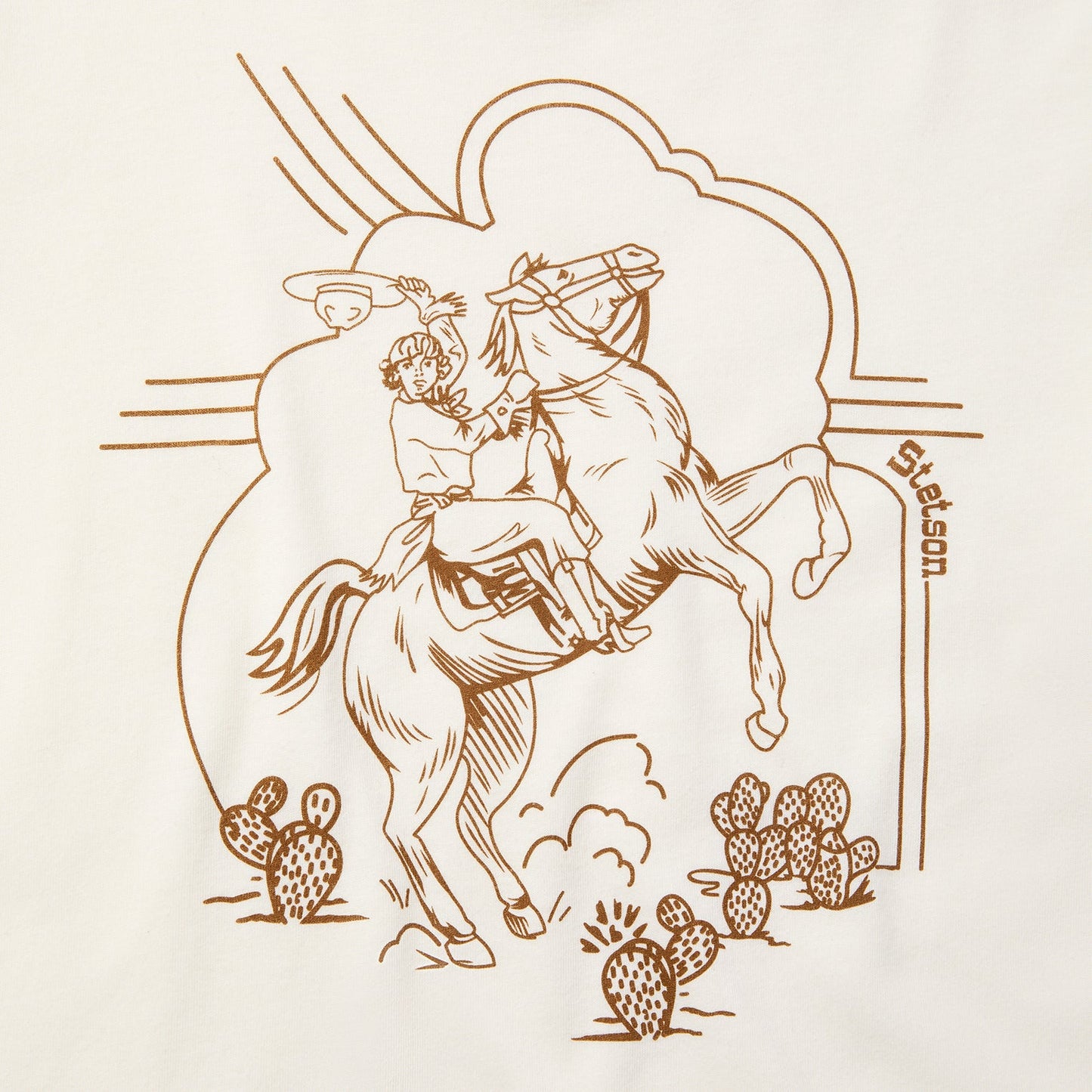 Rearing Cowgirl Graphic Tee Women