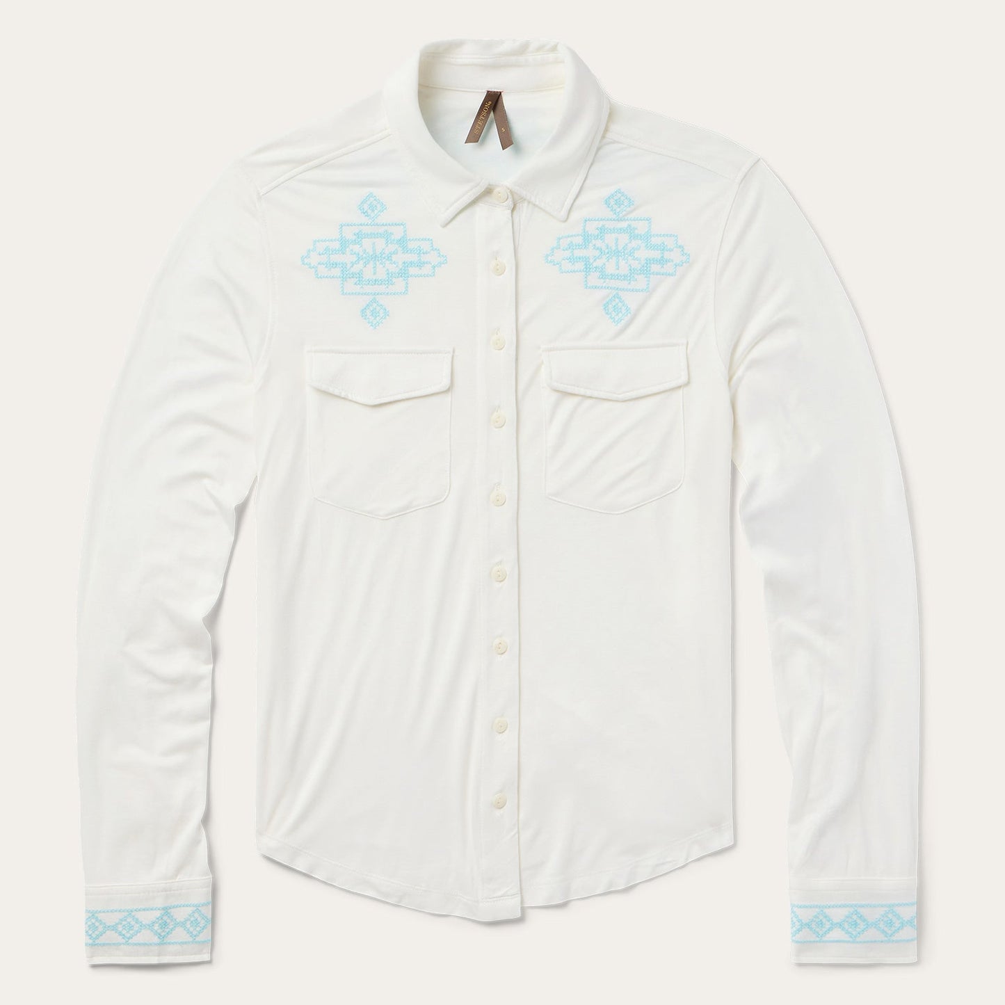 Embroidered Modal Western Shirt Women
