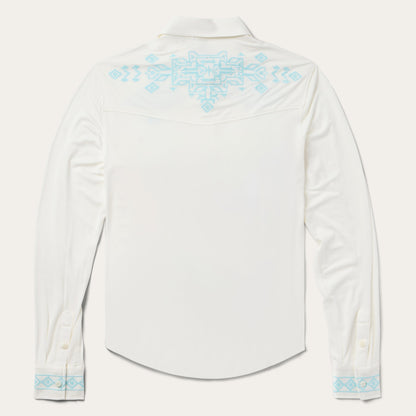 Embroidered Modal Western Shirt Women