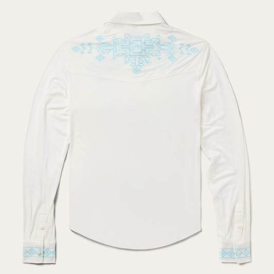Embroidered Modal Western Shirt Women