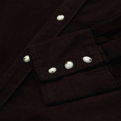 Corduroy Denim Western Shirt Women