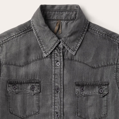 Boyfriend Fit Denim Shirt Women