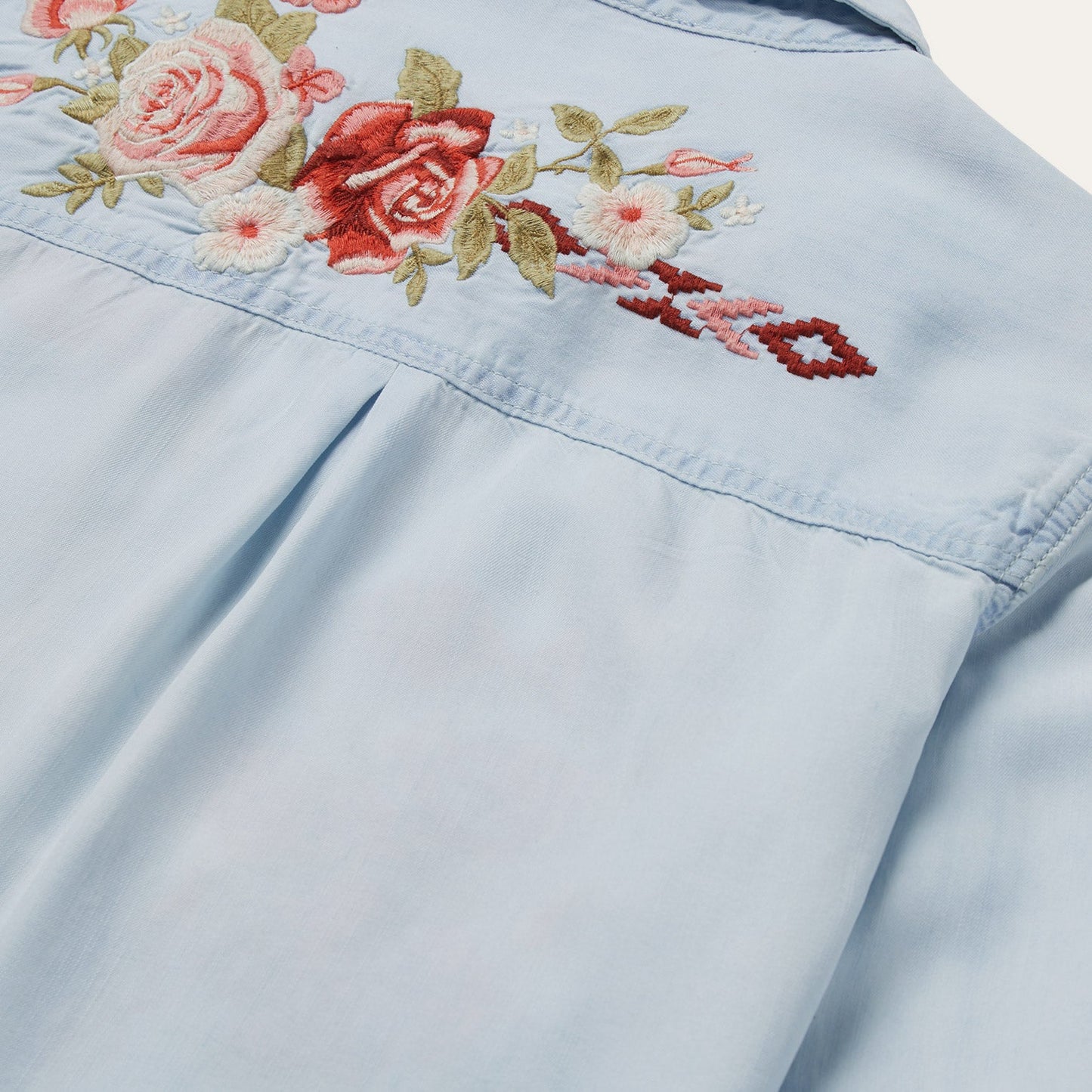 LongSleeved Embroidered Shirt Women