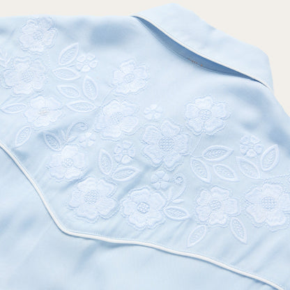 Embroidered Retro Western Shirt Women
