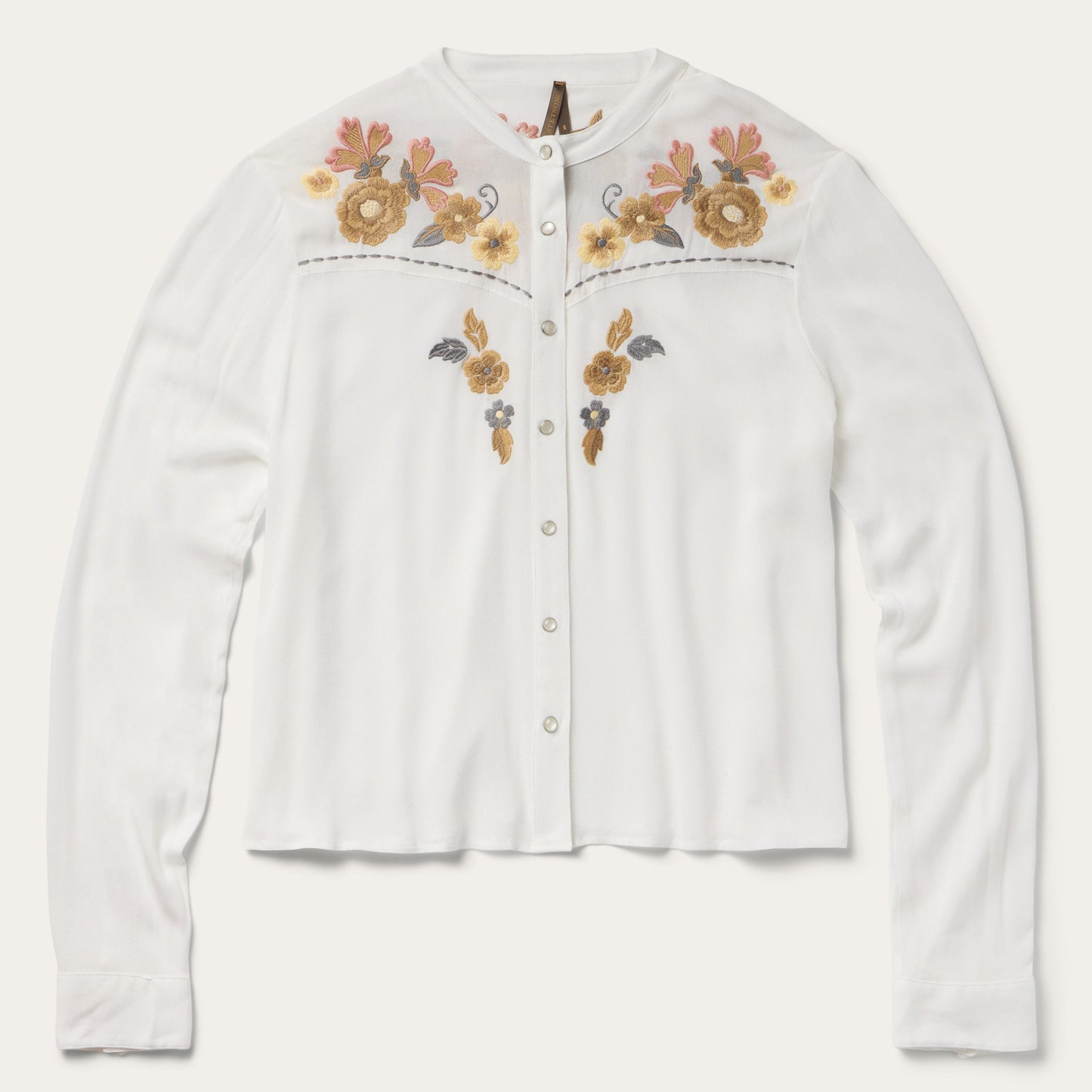 Embroidered Crepe Shirt Women