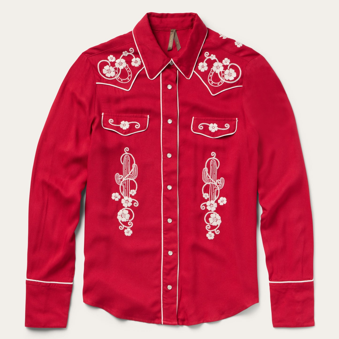 Embroidered Retro Western Shirt Women
