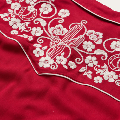 Embroidered Retro Western Shirt Women