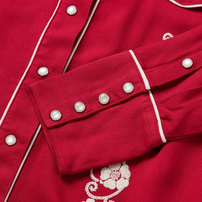 Embroidered Retro Western Shirt Women