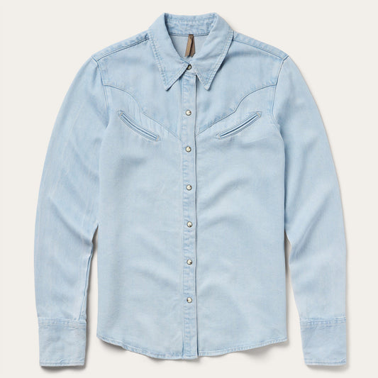 Arrow Pocket Denim Shirt Women