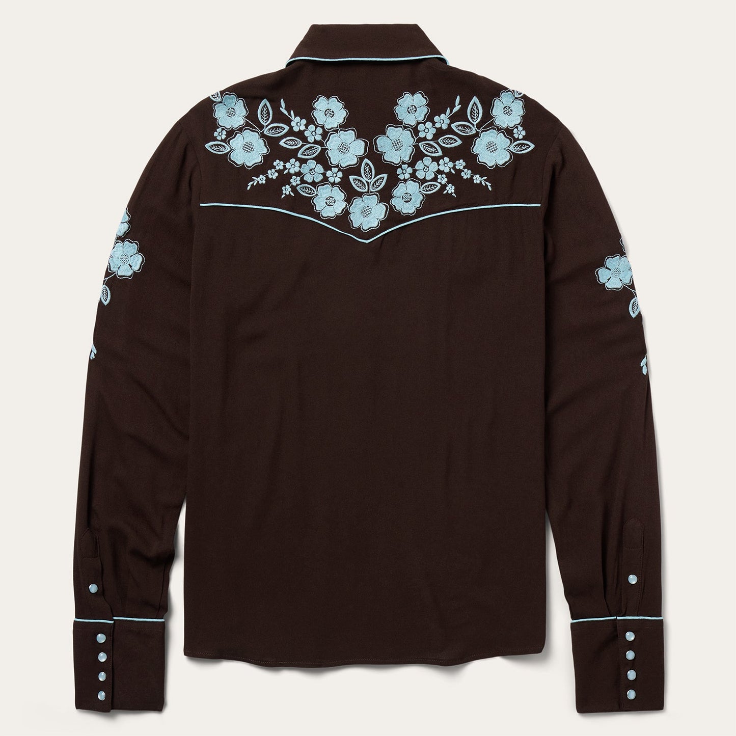 Embroidered Retro Western Shirt Women