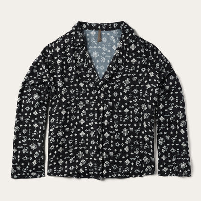 Southwestern Ditzy Print Blouse Women