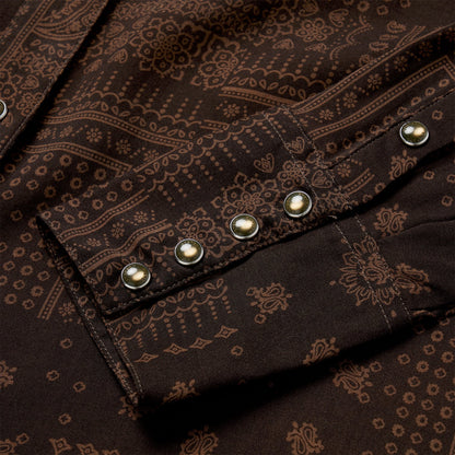 Patchwork Bandana Print Shirt Women