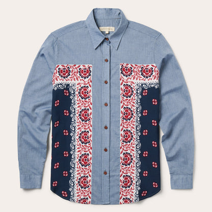 Chambray Bandana Shirt Women