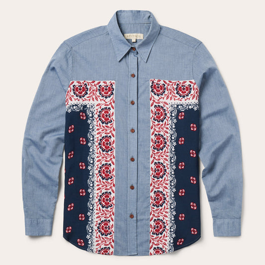 Chambray Bandana Shirt Women