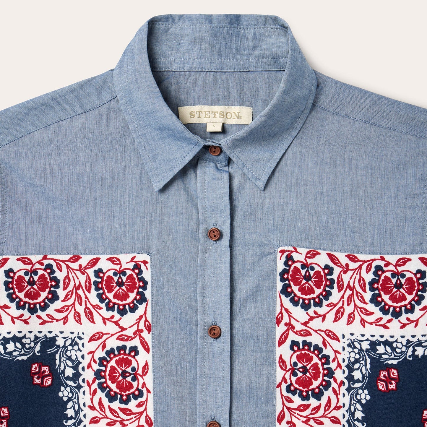 Chambray Bandana Shirt Women