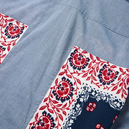 Chambray Bandana Shirt Women