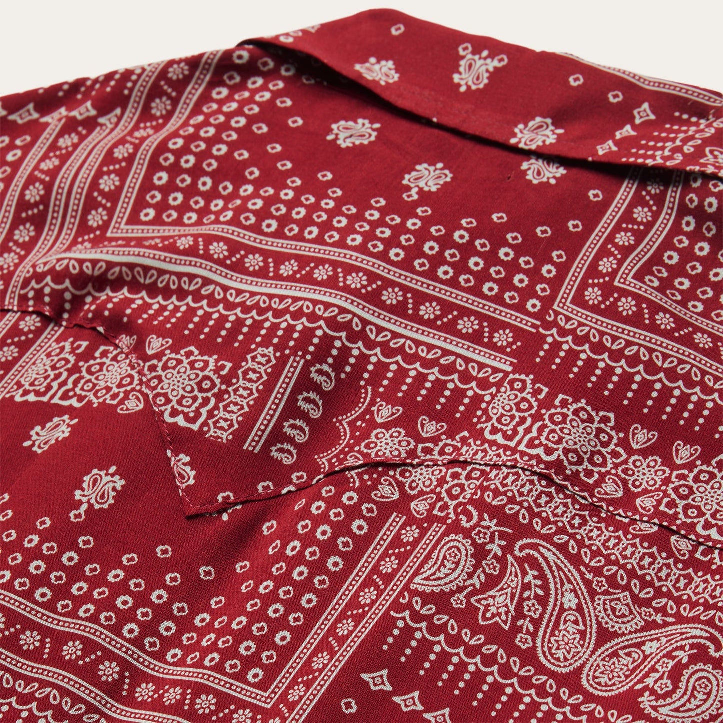 Red Bandana Patchwork Shirt Women