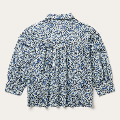 Indigo Tapestry Print Blouse Women