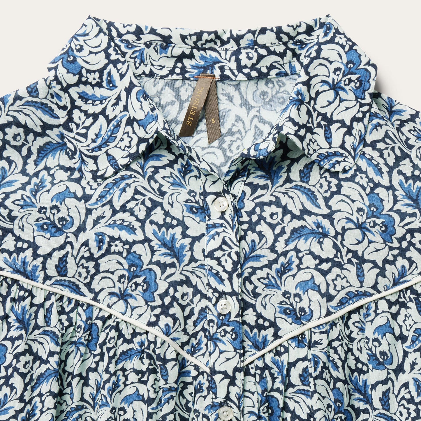 Indigo Tapestry Print Blouse Women