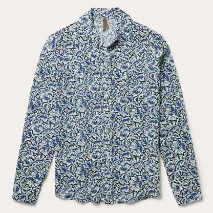 Indigo Tapestry Print Shirt Women