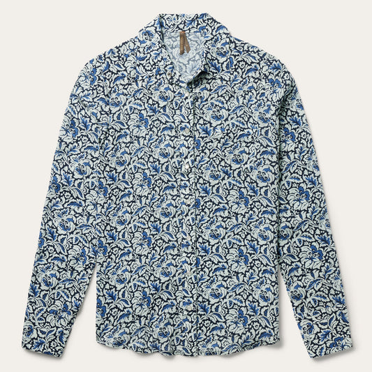 Indigo Tapestry Print Shirt Women