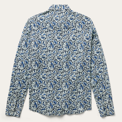 Indigo Tapestry Print Shirt Women