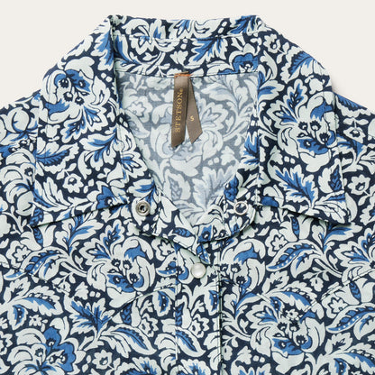 Indigo Tapestry Print Shirt Women