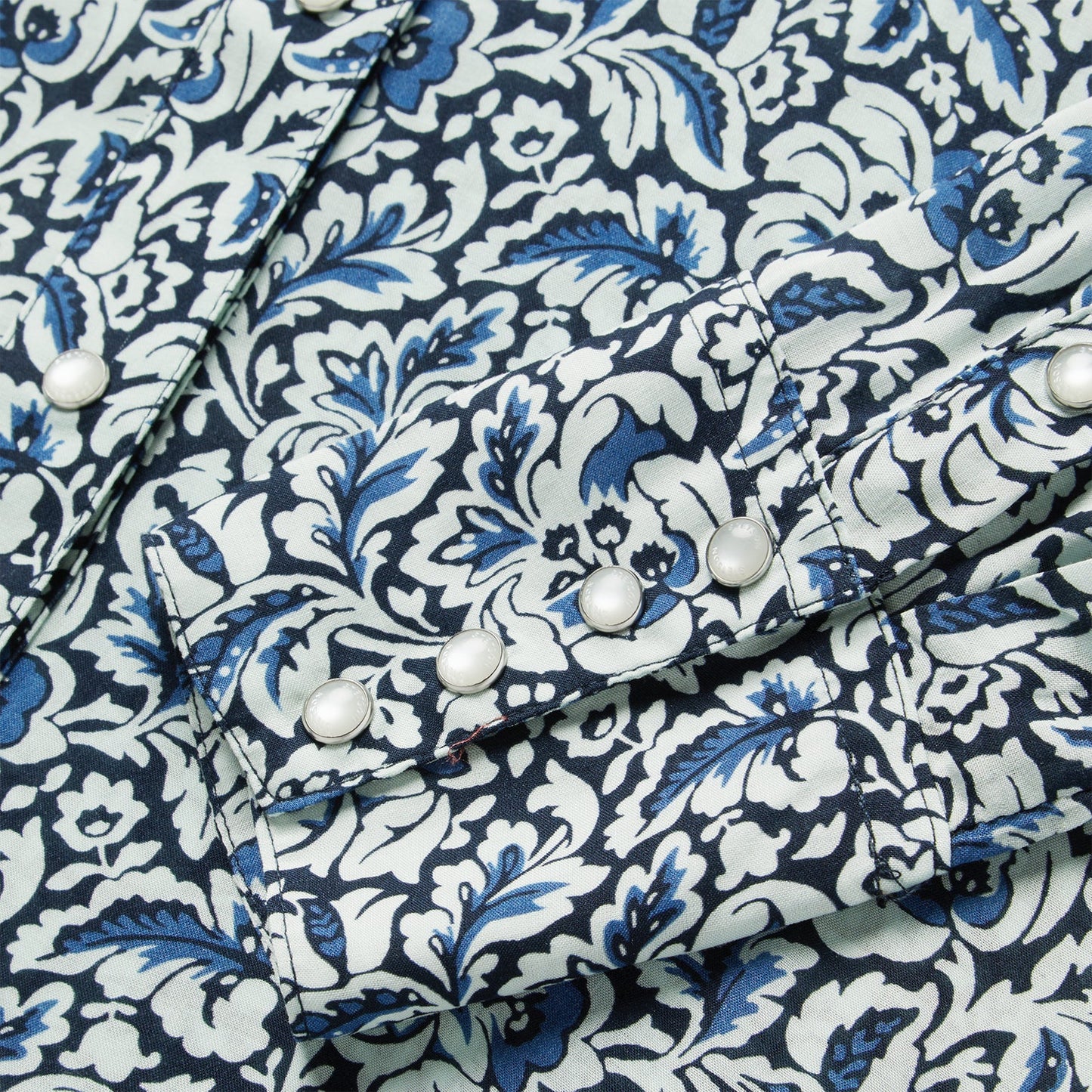 Indigo Tapestry Print Shirt Women
