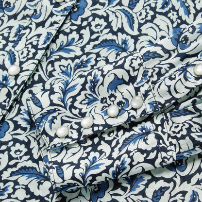 Indigo Tapestry Print Shirt Women